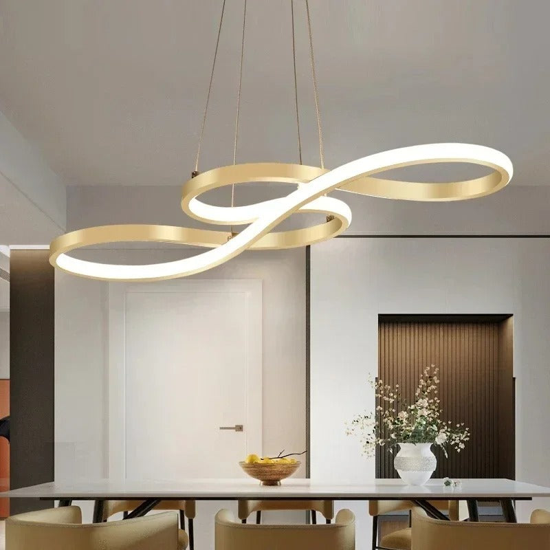 Modern LED Suspension with Rings – Elegant and Futuristic Design