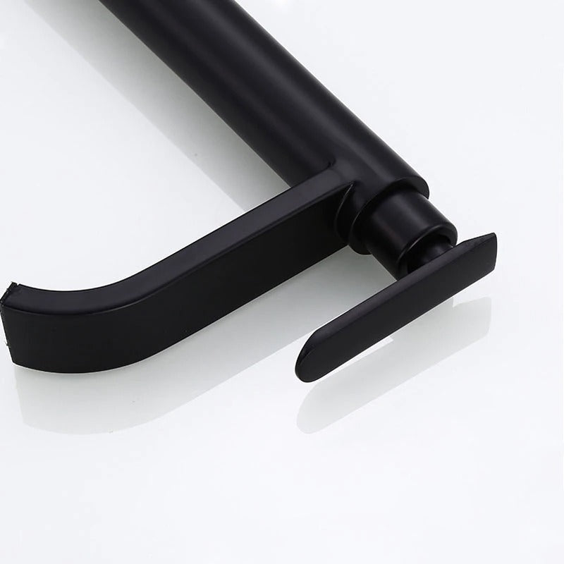 Elevated Basin Faucet – Elegant Matte Black Finish