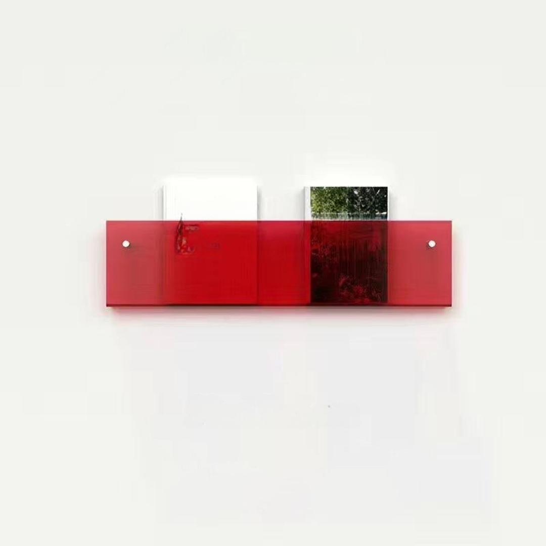Mensola Porta-Riviste Trasparente – Design Chic e Moderno