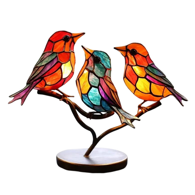 Ornamento Decorativo – Uccelli Posati Su Un Ramo