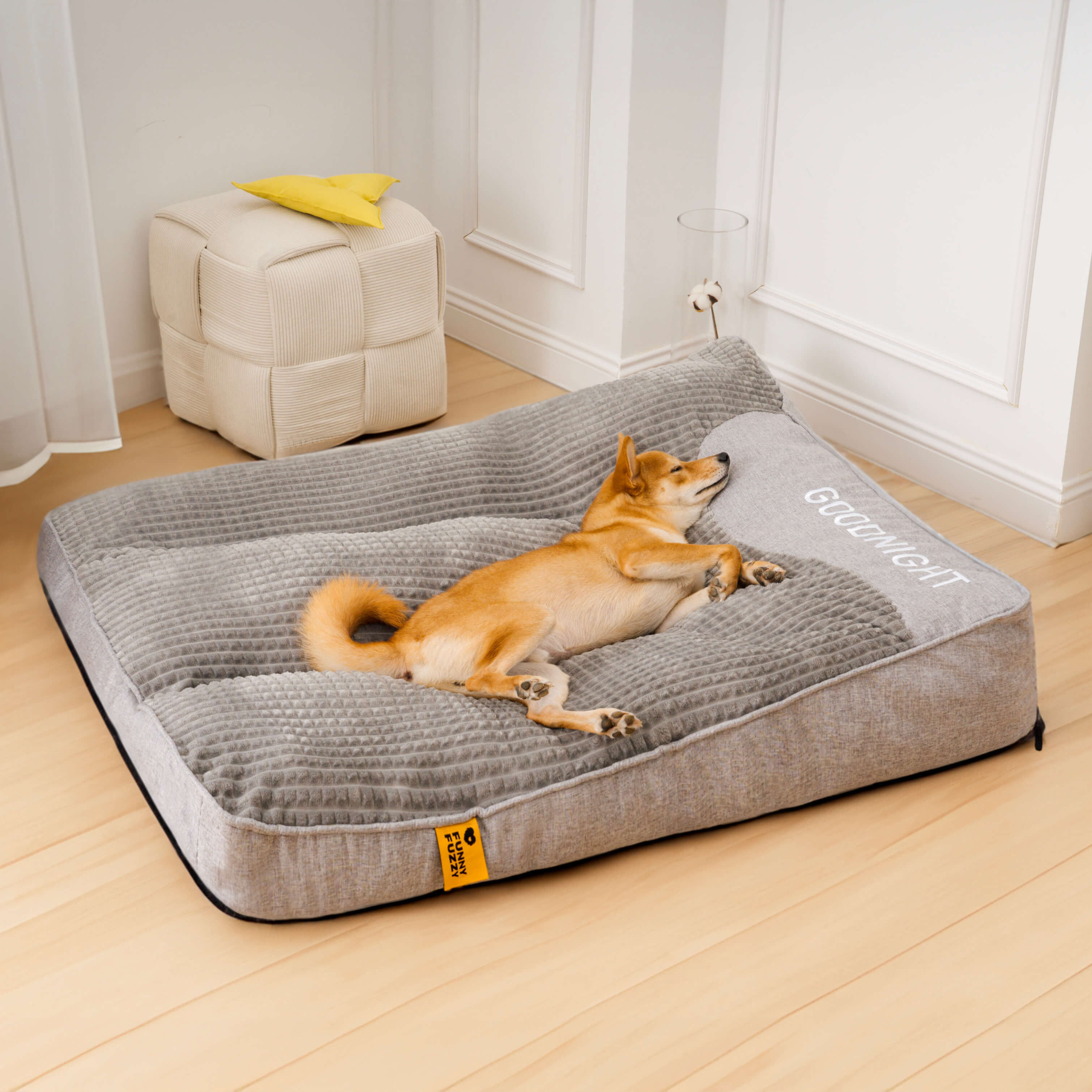 Coussin Pour Chien Résistant Aux Griffures Avec Protection Dorsale – Confort Et Durabilité