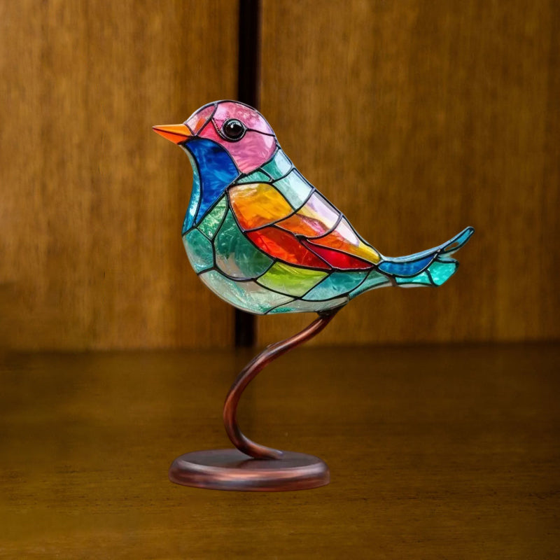 Ornamento Decorativo – Uccelli Posati Su Un Ramo