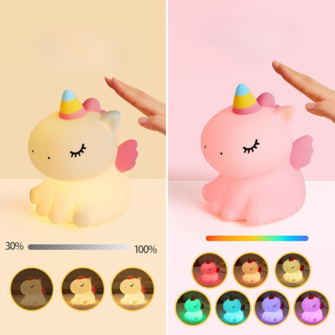 Luz Nocturna Unicornio – Luz Reconfortante y Sueños Encantados