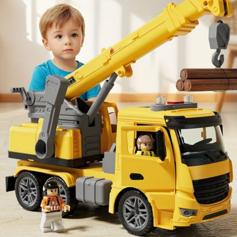 Truck Crane Construction Toy - Realistic Play & Fun Learning