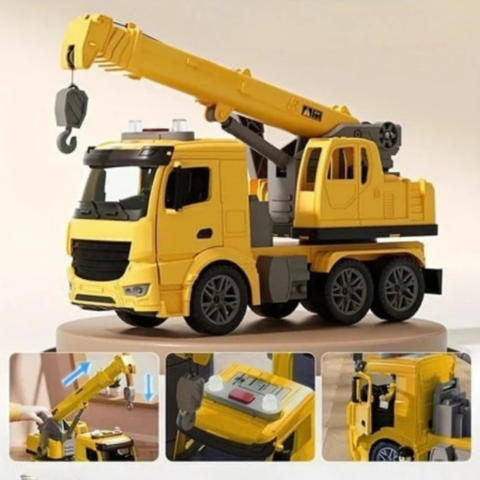 Truck Crane Construction Toy - Realistic Play & Fun Learning