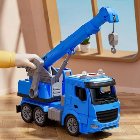 Truck Crane Construction Toy - Realistic Play & Fun Learning