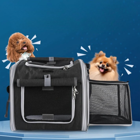 سلة دراجة قابلة للتوسيع للحيوانات - عملية ومريحة