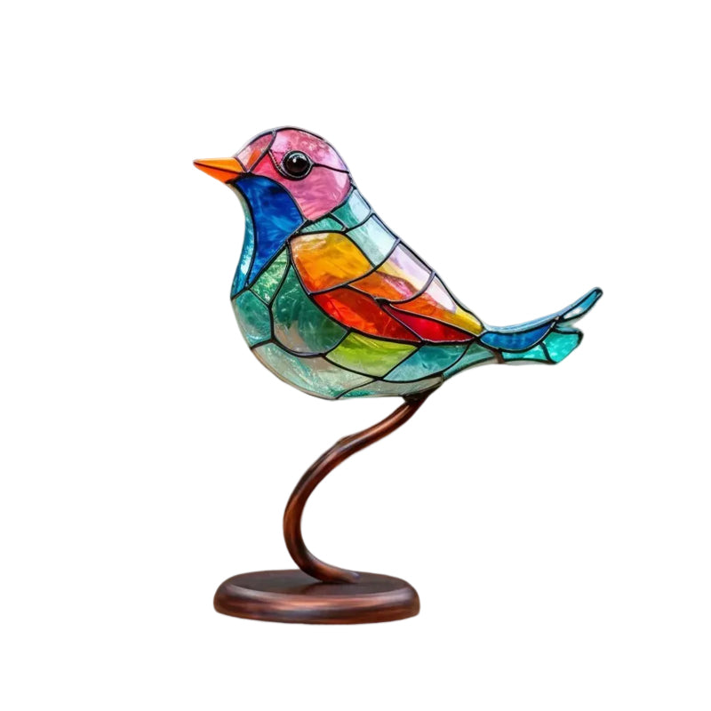 Ornamento Decorativo – Uccelli Posati Su Un Ramo