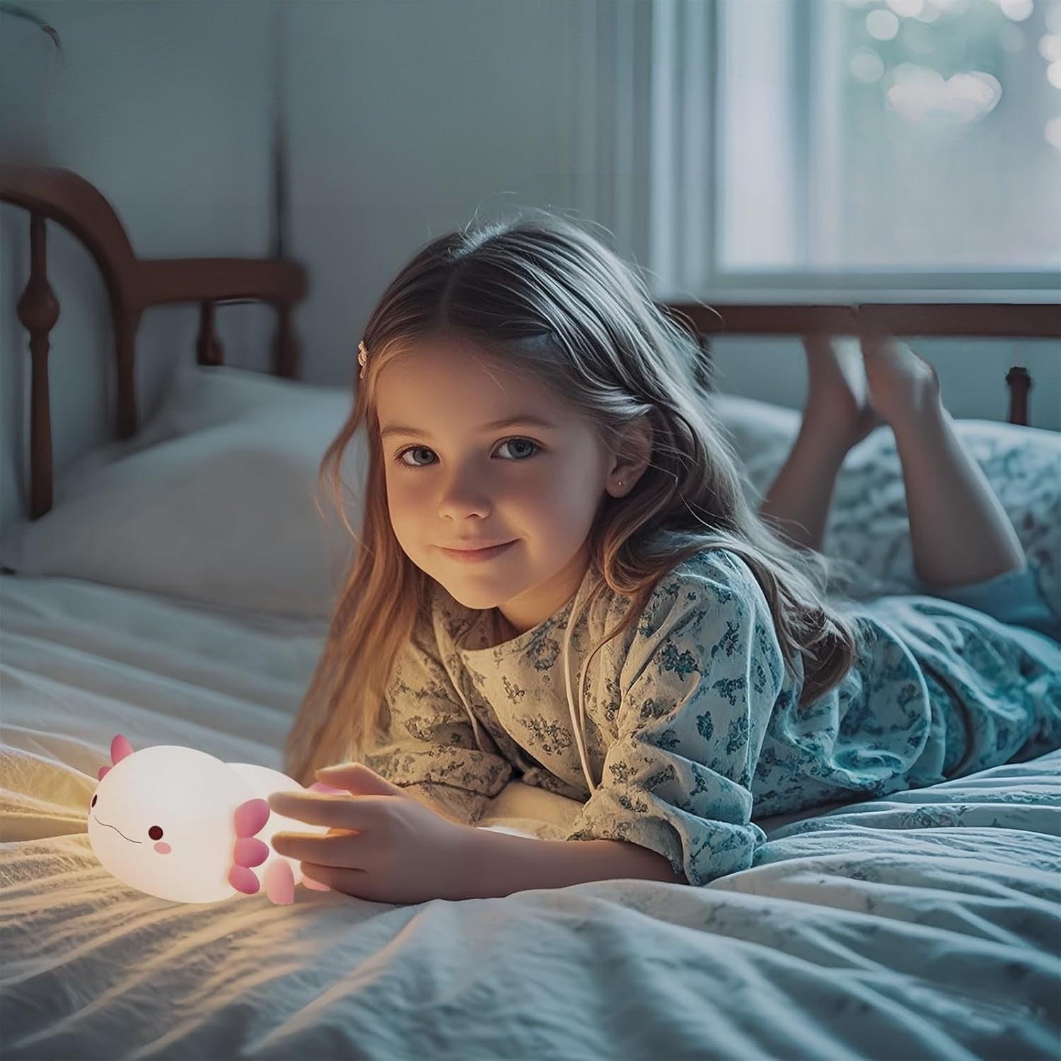 Bedside Lamp – Smiling and Bright Salamander