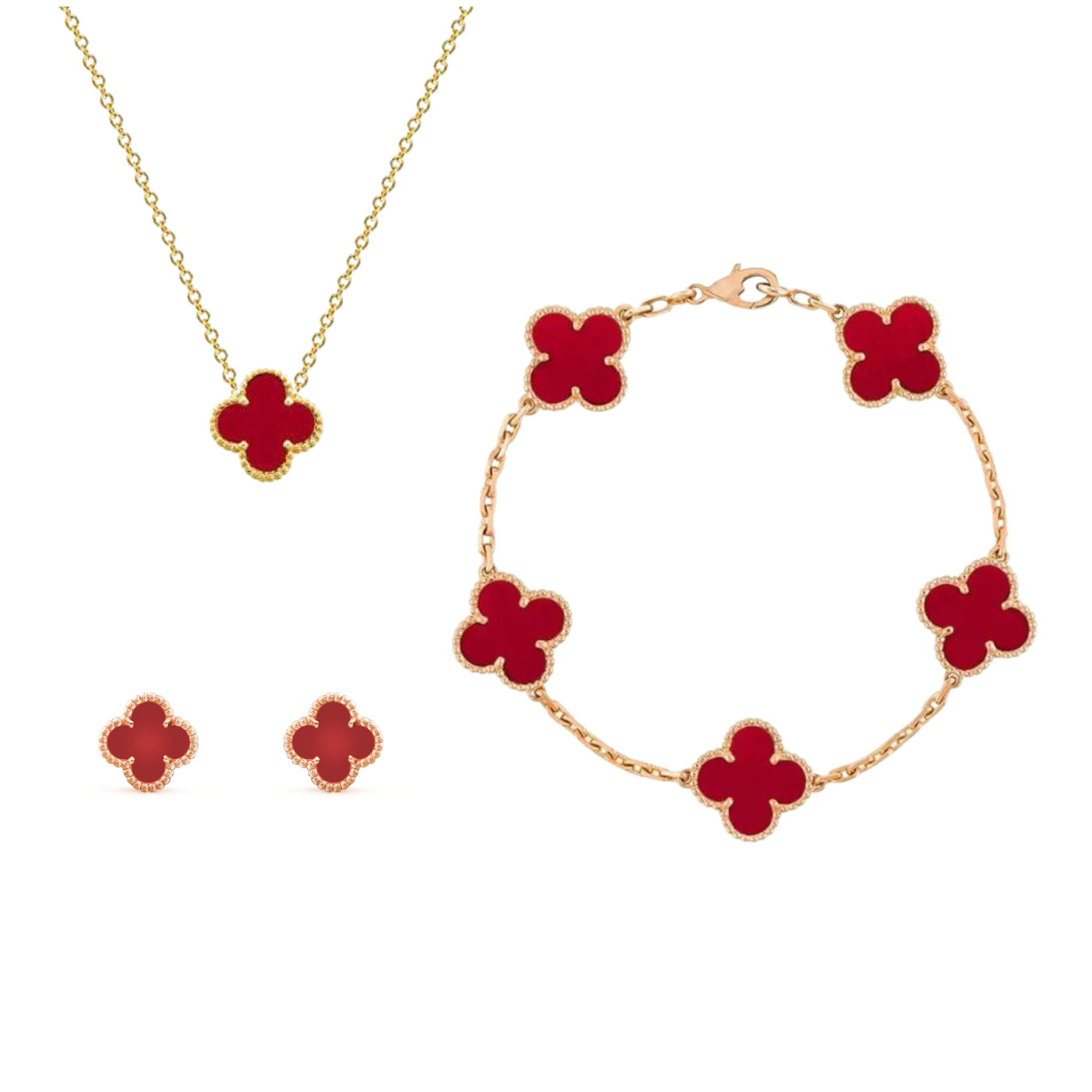 Jewelry Set – Golden Elegance in Stainless Steel