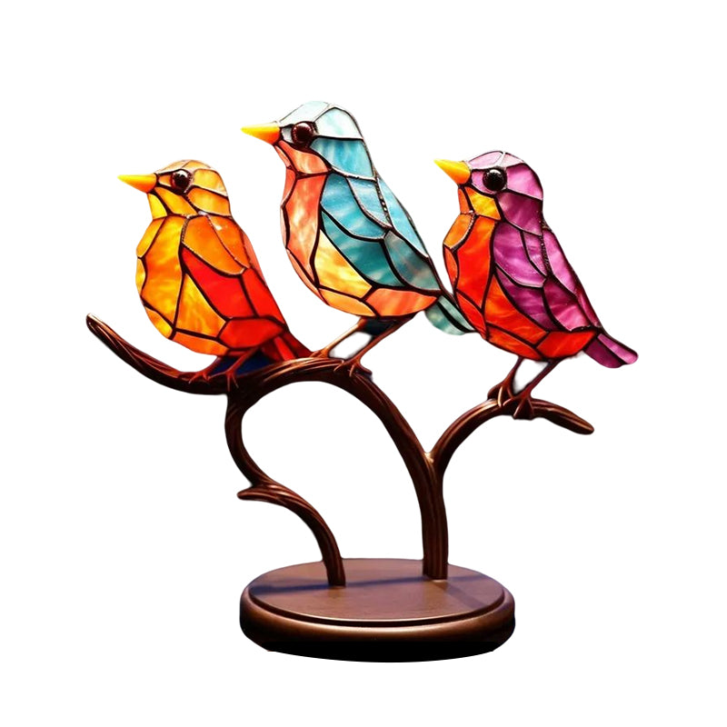 Ornamento Decorativo – Uccelli Posati Su Un Ramo