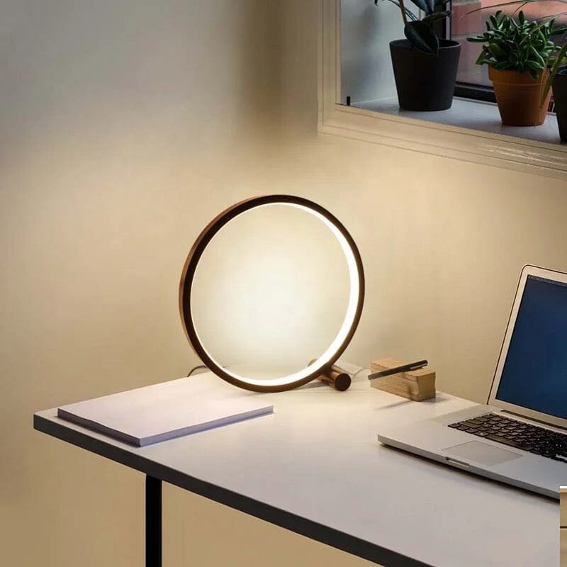 Tafellamp Circulair met Touchsensor – Moderniteit en Comfort