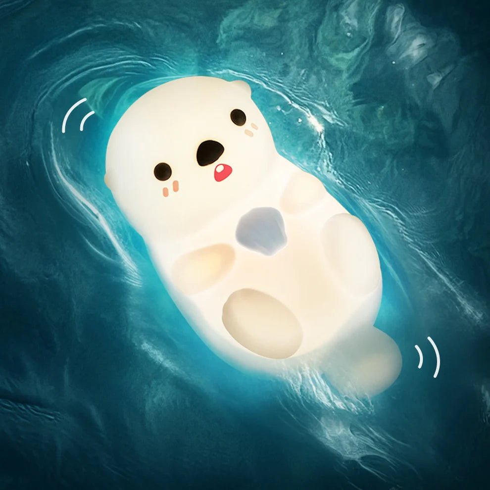 LED Night Light – Cute Seal in Soft Silicone 