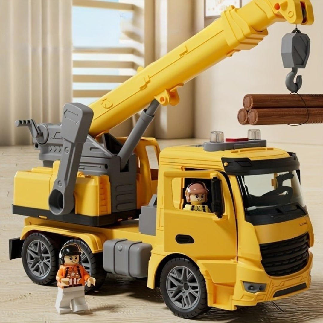 Truck Crane Construction Toy - Realistic Play & Fun Learning