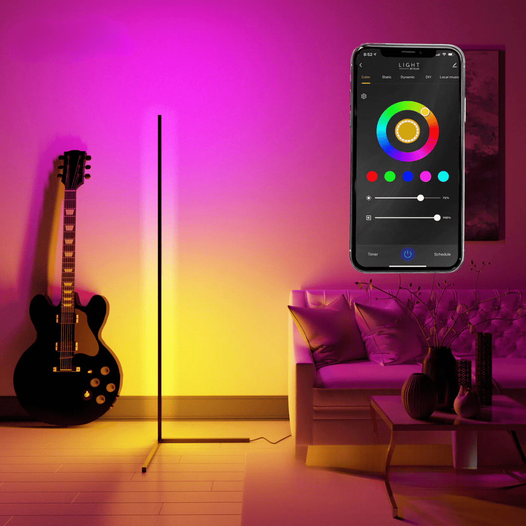 مصباح مزاج الزاوية - Éclat Multicolore & Atmosphère Moderne