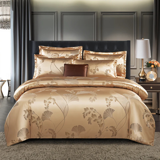 Housse De Couette Satinée – Élégance Florale Et Confort Absolu