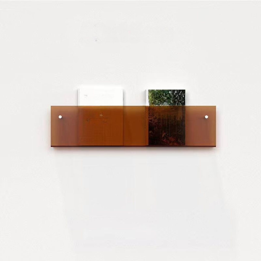 Mensola Porta-Riviste Trasparente – Design Chic e Moderno 