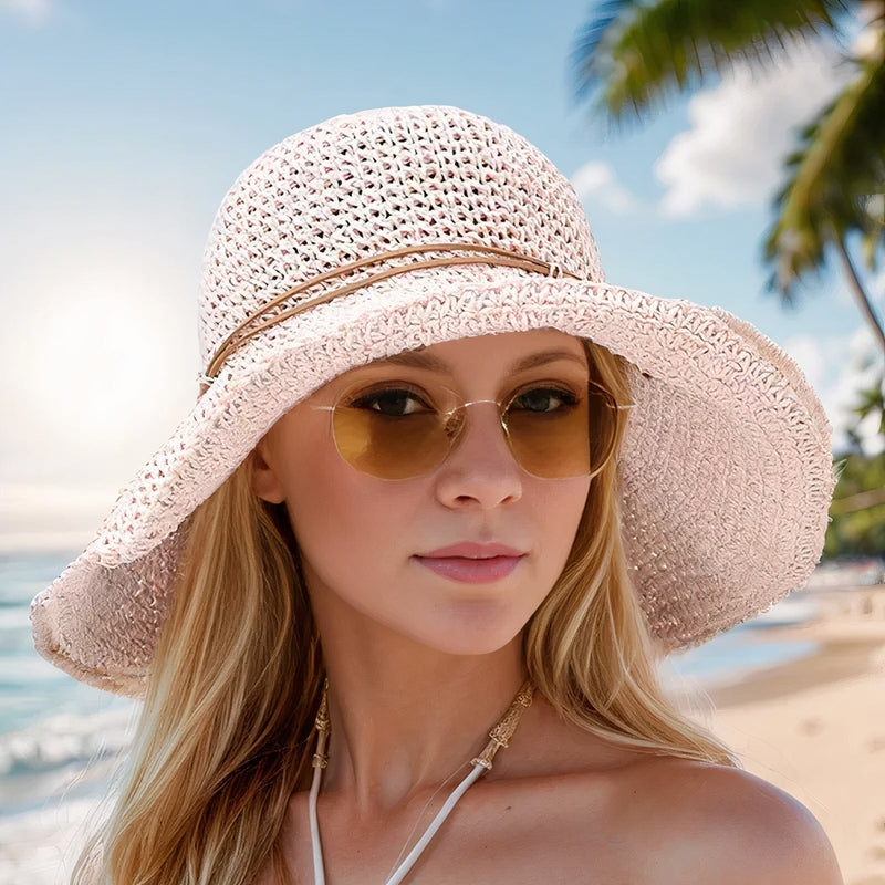 Foldable Sun Hat – Large Brim and Adjustable Headband 