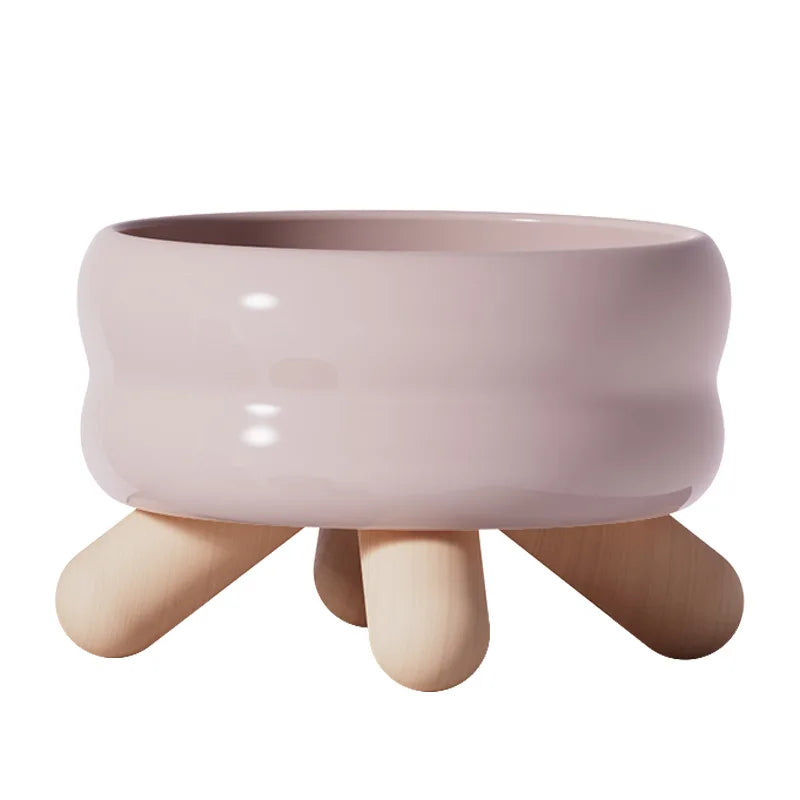 Designad upphöjd kattskål - komfort och naturlig elegans