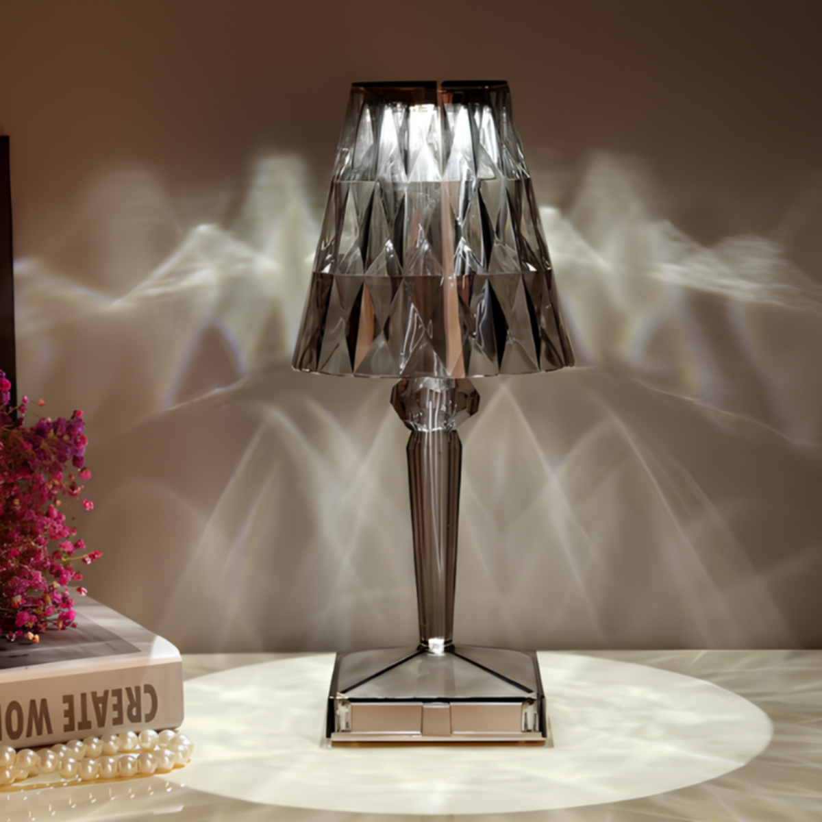 Tafellamp Kristallijn – Moderne Elegantie En Warme Sfeer 