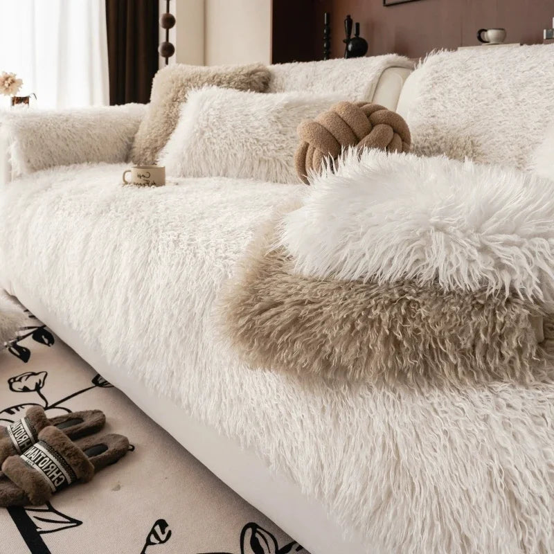 Miękki pluszowy pokrowiec na sofę - absolutny komfort i elegancki styl