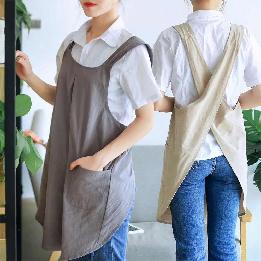Fartuch Krzyżowy Inspirowany Koreańskim Designem – Elegancja I Praktyczność Na Co Dzień 