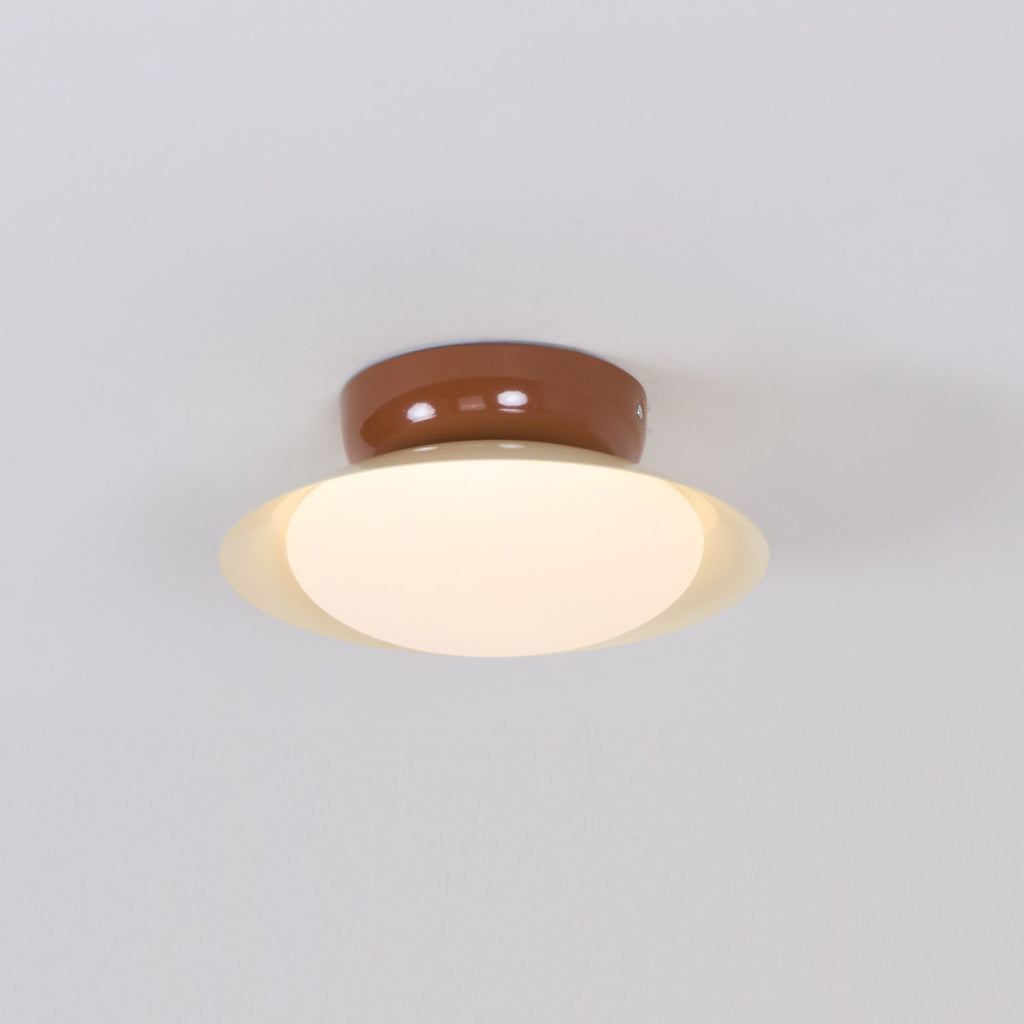 Plafoniera rotonda a LED - Bagliore naturale ed eleganza discreta