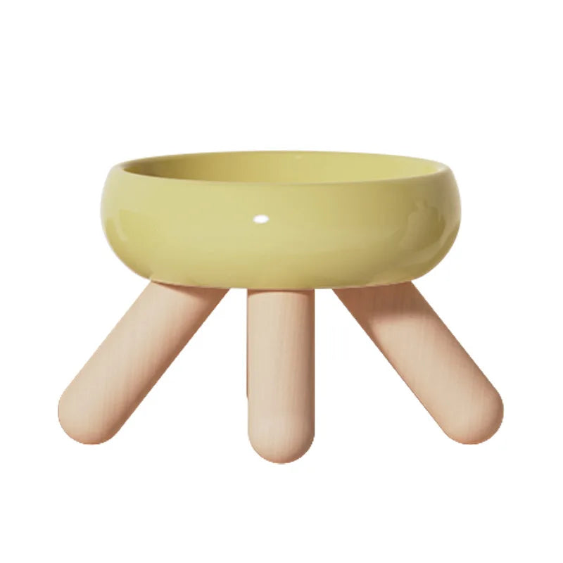 Designad upphöjd kattskål - komfort och naturlig elegans