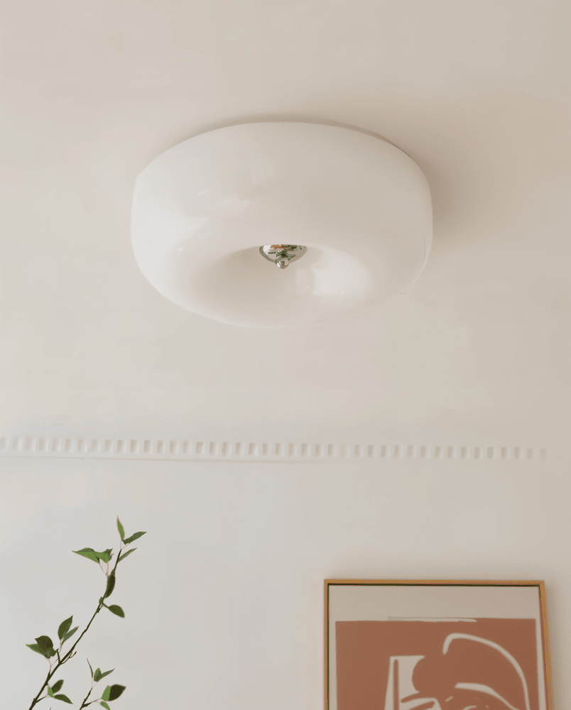 Plafón escandinavo de cristal - Decoración moderna y fácil instalación