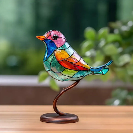 Dekoratívny ornament – vtáky posadené na konári 