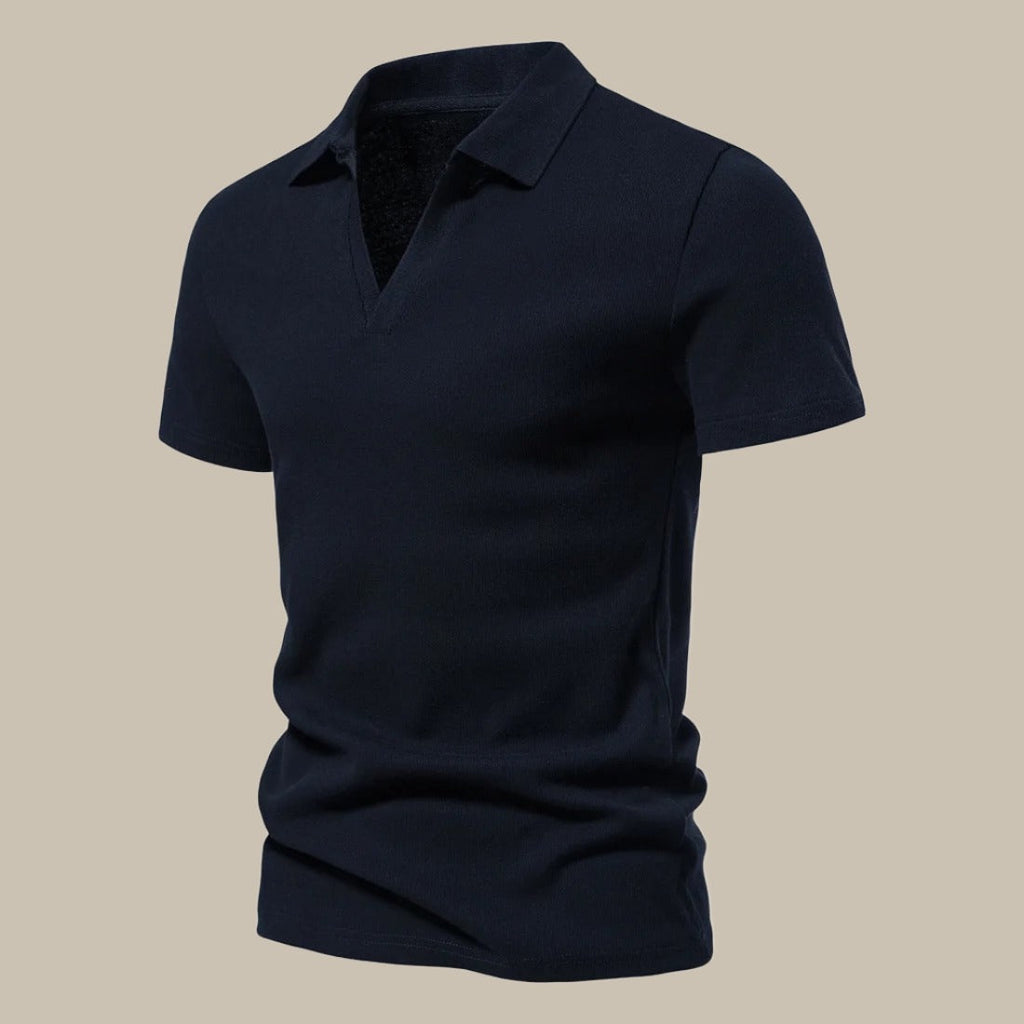 Justin | Klassisk Polo – V-hals og Alsidig Look 