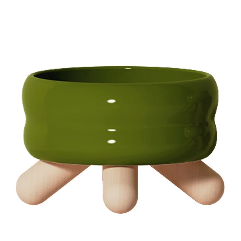 Designad upphöjd kattskål - komfort och naturlig elegans