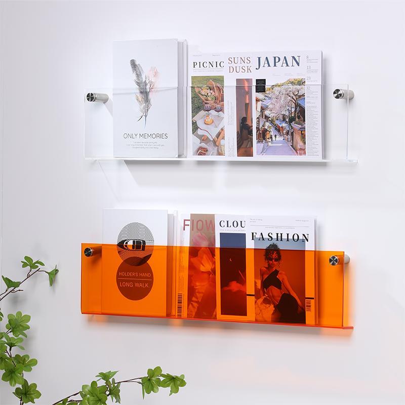 Mensola Porta-Riviste Trasparente – Design Chic e Moderno 