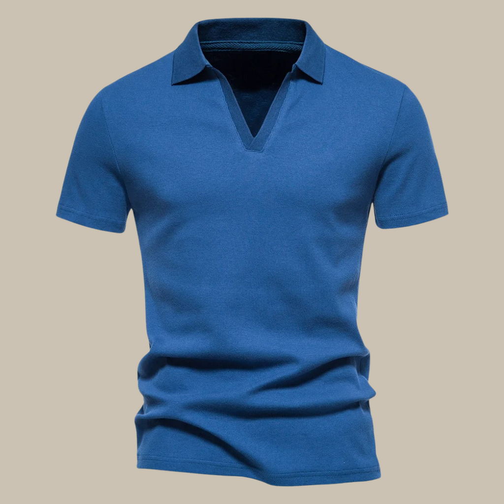Justin | Klassisk Polo – V-hals og Alsidig Look 