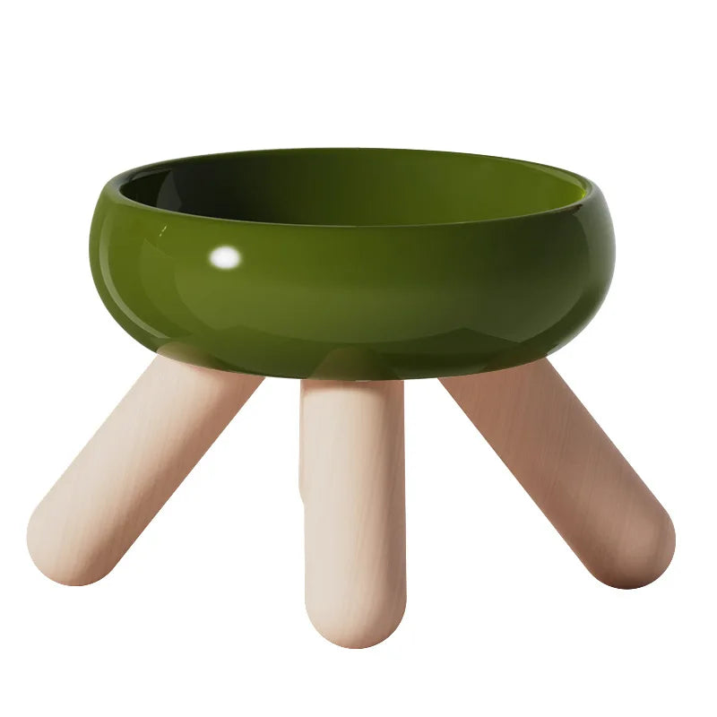 Designad upphöjd kattskål - komfort och naturlig elegans