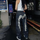 Nina | Pantalon Modă – Croi Drept Și Model Inimă Contrastant 