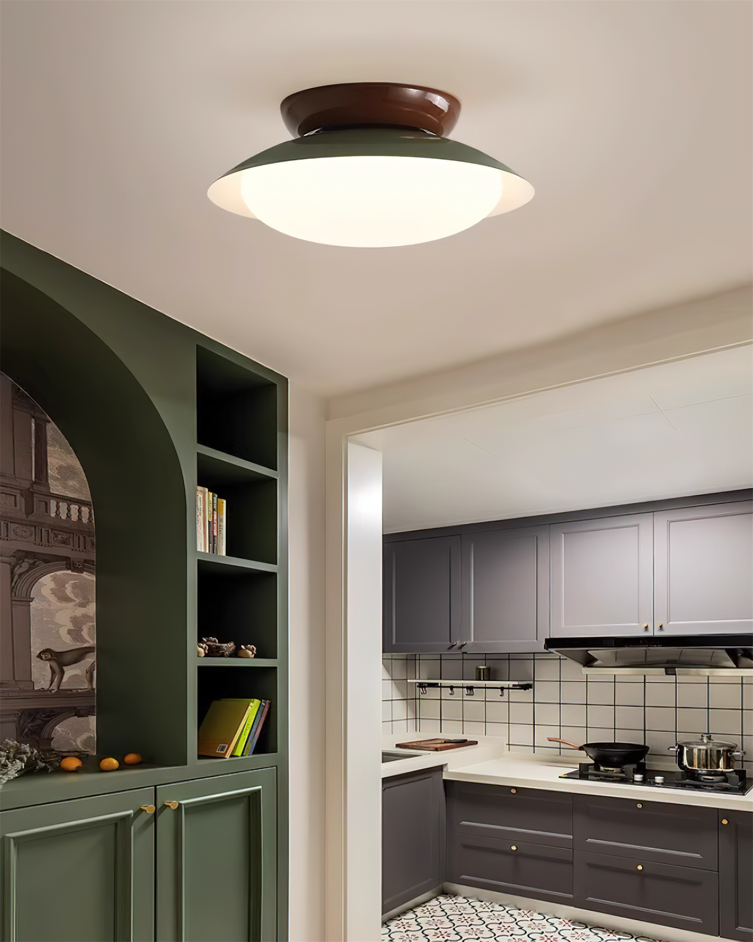 Candeeiro de teto redondo LED - Brilho natural e elegância discreta