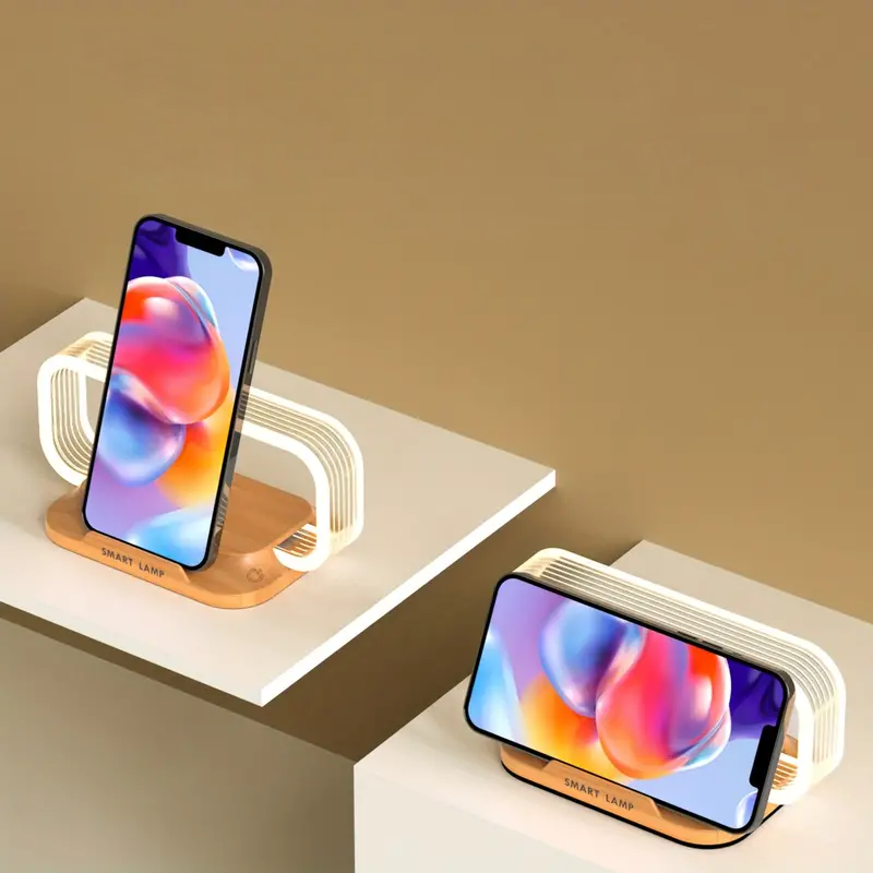 Lampă de masă — iluminat modern cu încărcător fără fir 