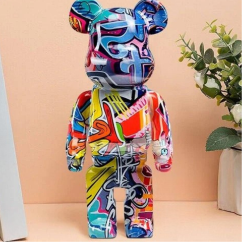 Sculpture Décorative Graffiti — Couleurs Vives & Esprit Urbain