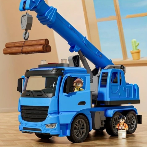 Truck Crane Construction Toy - Realistic Play & Fun Learning