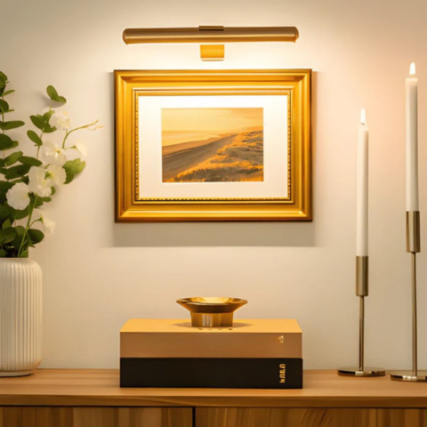 Bezdrôtová nástenná LED lampa s USB dobíjaním - plná rotácia a pohodlné dobíjanie