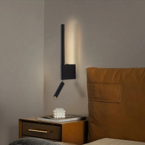 LED Vegglampe med Leselampe – Praktisk og Elegant 