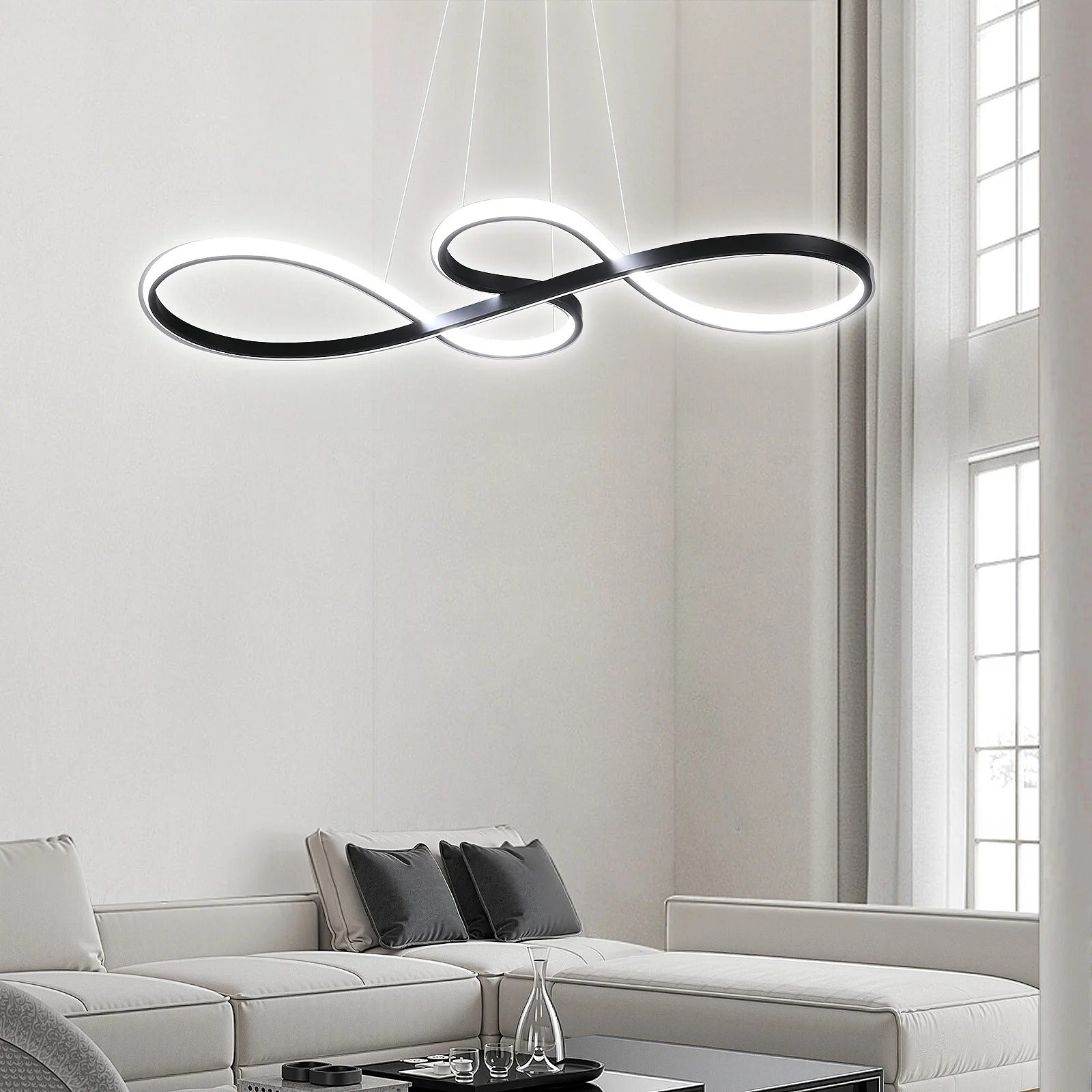 Modern LED Suspension with Rings – Elegant and Futuristic Design 