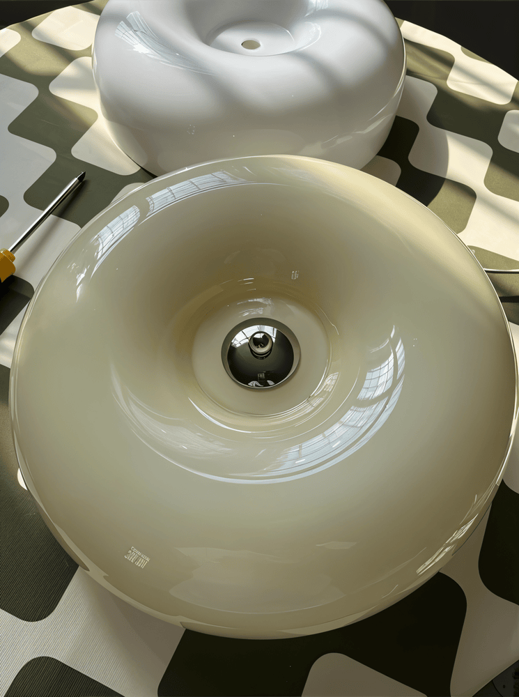 Skandinavisk taklampa i glas - Modern dekoration och enkel installation