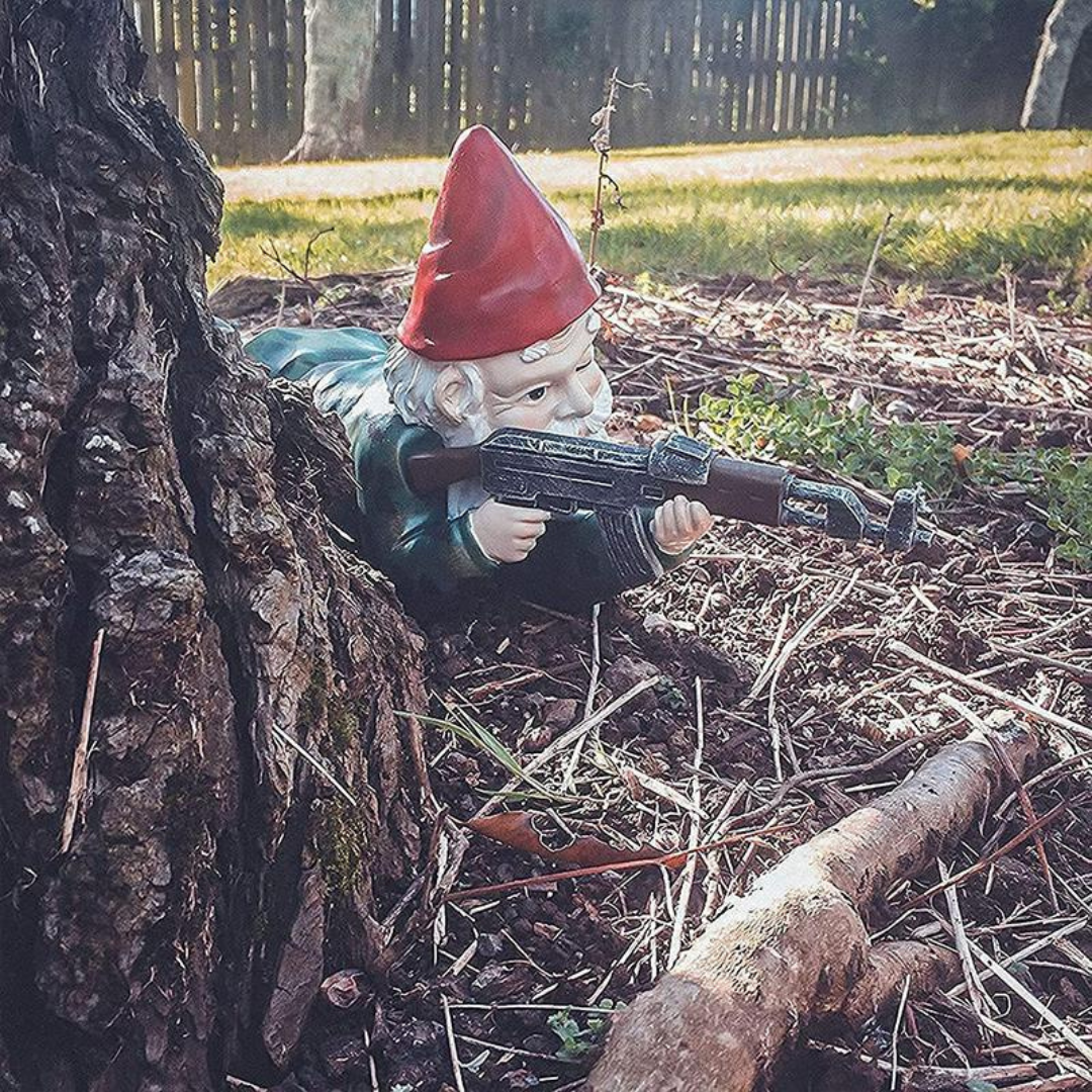 Military Garden Gnome – Touch of Humor and External Defense 
