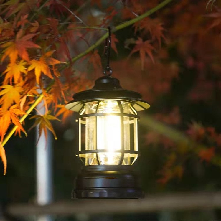Retro LED Campinglamp - Vintage Stijl en Praktisch