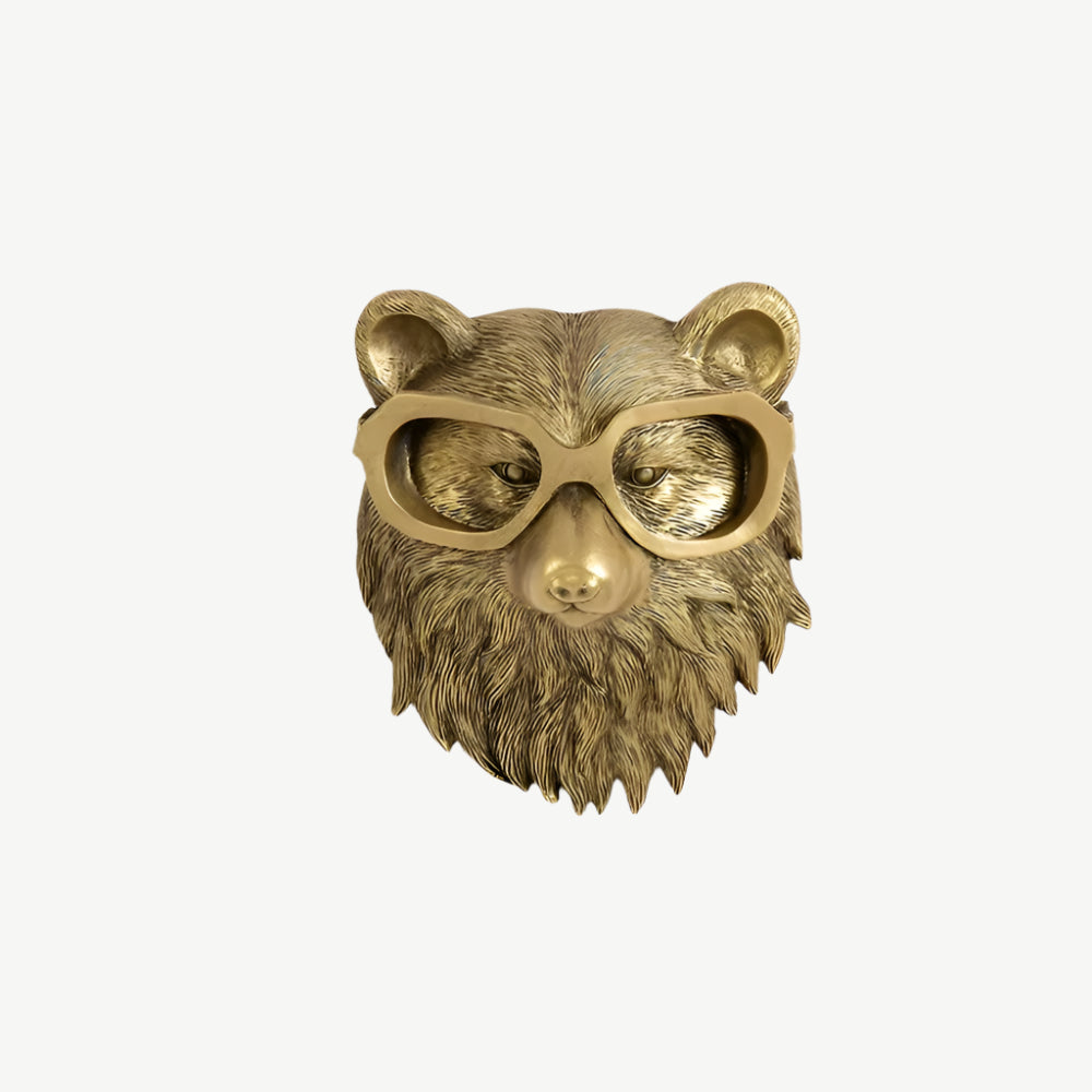 Gancho decorativo de pared dorado - Elegancia discreta y acabado brillante