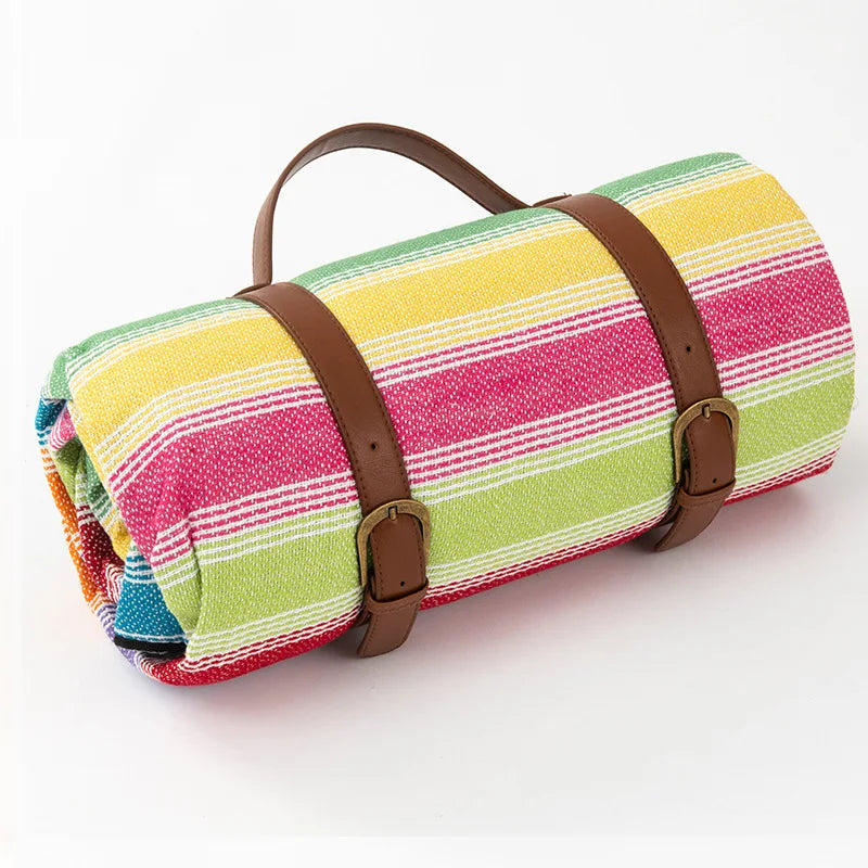Waterproof Foldable Picnic Blanket – Classic Checkered Pattern 