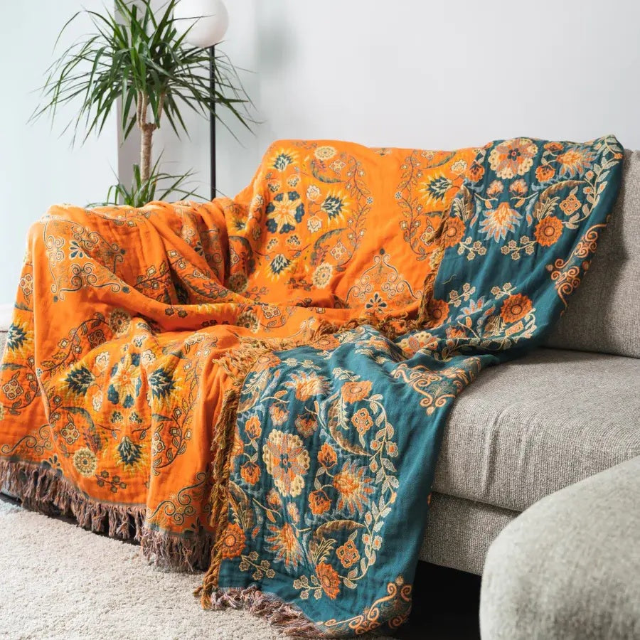 Plaid Reversibile Marigold 