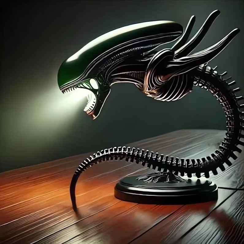 LED Desk Lamp — Xenomorphic Inspiration 